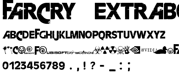 FarCry  ExtraBold font